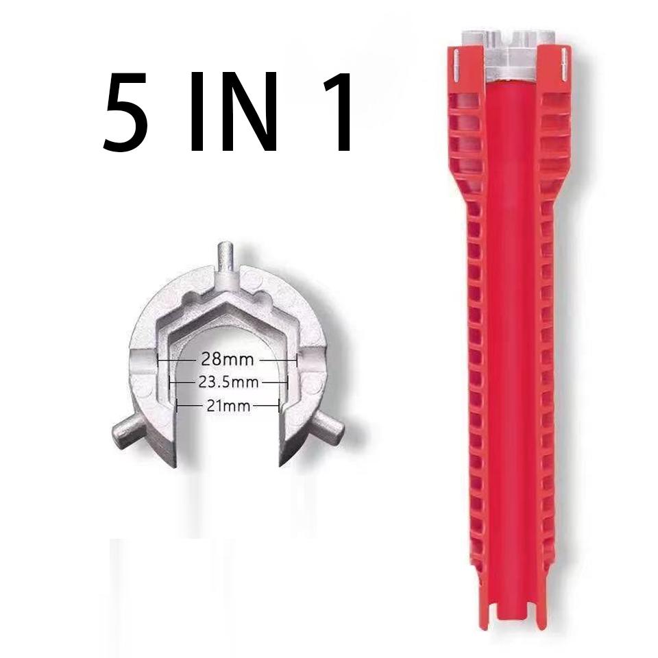 5/8 In 1 Anti-slip Sink Faucet Wrench Multifunctional Double Head Repair Wrench Water Heater Plumbing Tools Bathroom Tool Sets