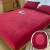 Soft Velvet Fitted Sheet with Elastic Bands Non Slip Adjustable Mattress Covers for Single Double Plush Warm And Comfortable Bed Covers