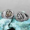 Celtic Knot Viking Rune Stainless Steel Mens Rings Vintage Amulet for Male Boyfriend Biker Jewelry Creativity Gift