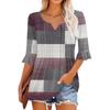 3/4 Sleeve Tops For Women Casual Ruffle V Neck T Shirts  Work Blouses Dressy Tunic Tops