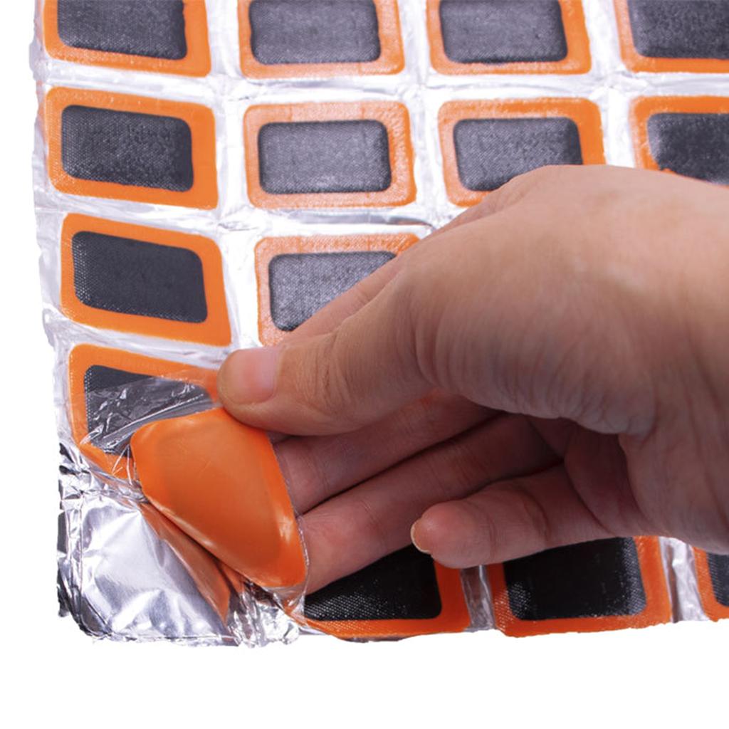 48pcs Tire Repair Patches Set Tire Patching Waterproof for Electric Motorcycles & Bike Quick Fix Cold Patch Solution