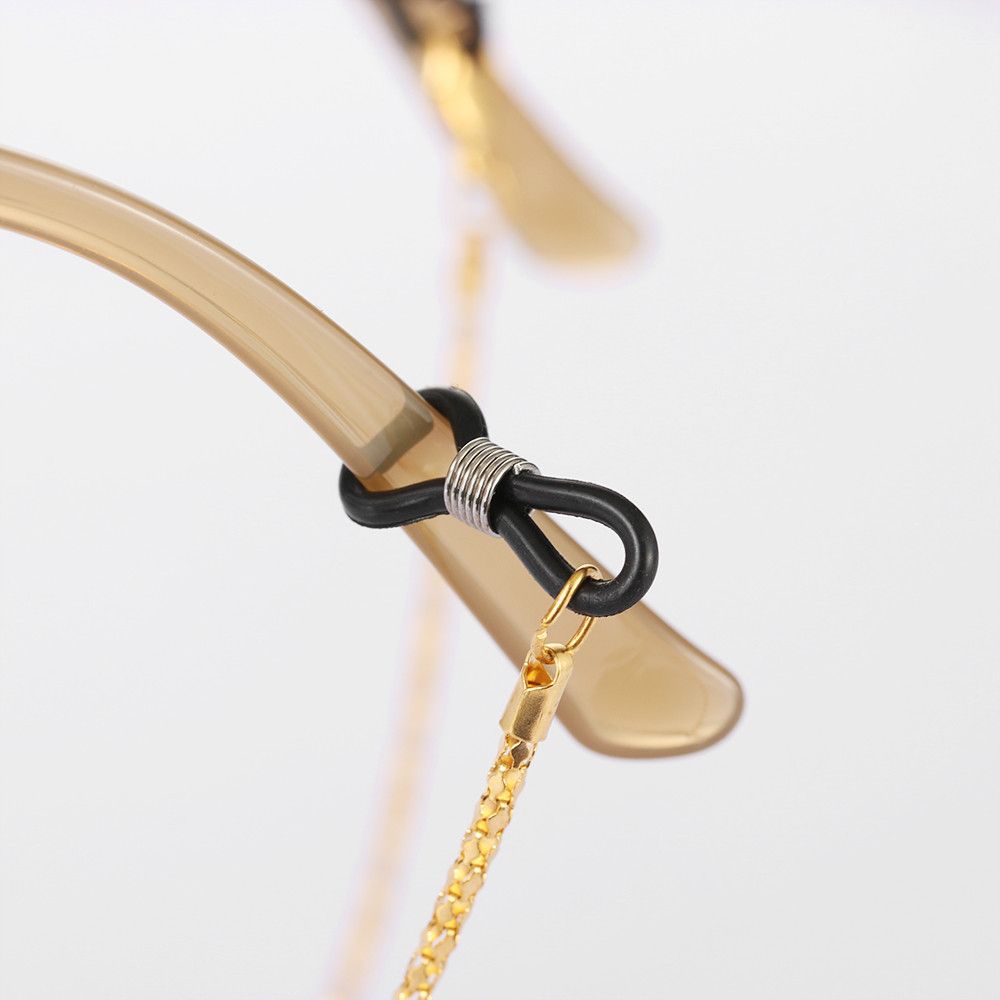 Модные очки унисекс с защитой от потери, очки для чтения на шнуре, цепочка для солнцезащитных очков, металлический ремешок