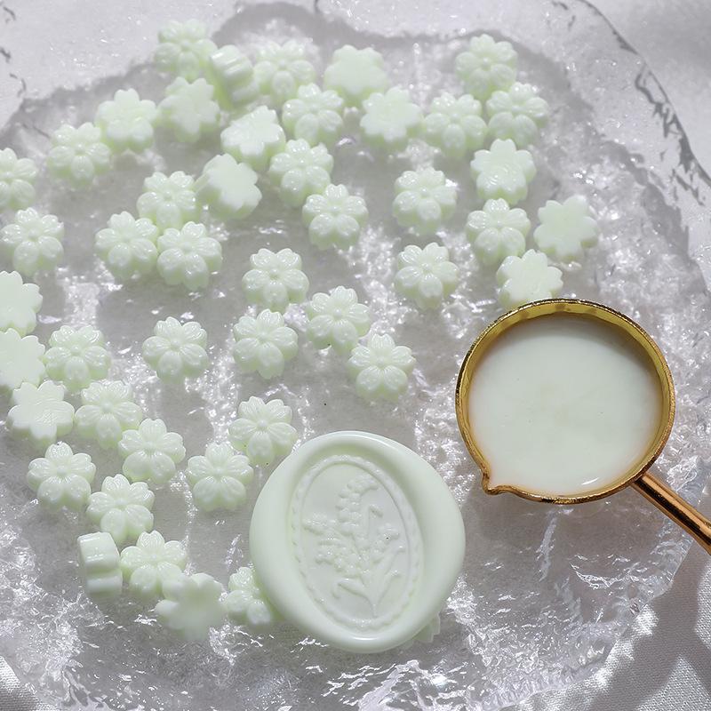 1 Pack Sakura Lacquer Wax Pellet Multi-color Lacquer Sealing Wax Polarized Gold Powder Sealing Wax Mail Envelope Sealing