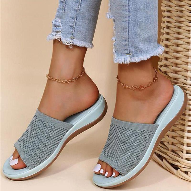 Fashion Shoes Women Sandals Summer Elegant Women's Shoes Soft Ladies Shoes Retro Sandals Woman Slip On Female Footwear Woman Slippers