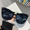 Popular Cat Eye Designer Sunglasses Leopard Decoration Gradient Women's Sun Glasses Ins Brand Trends Shades for Lady