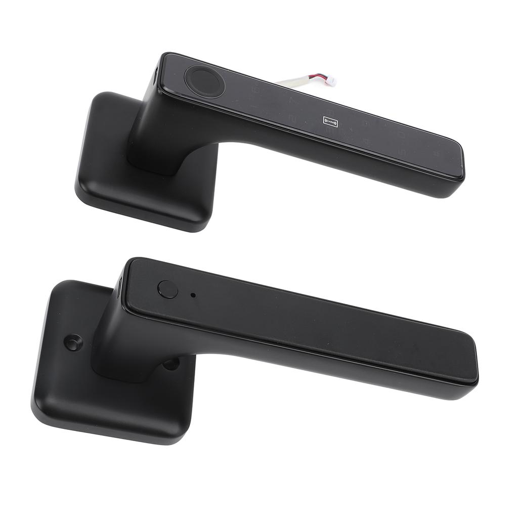 Fingerprint Door Smart Lock Passcode Keyless Door Entry Lock with Handle Keys IC Cards for Bedroom