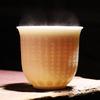 Dehua White Porcelain Heart Sutra Cup Suet Jade Personal Cup Tea Set Ceramic Master Cup Kung Fu Teacup Single Cup Large