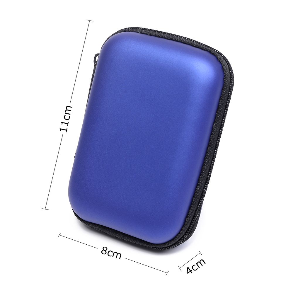 Earbuds Cable Organizer Memory Card Case Storage Box Coin Purse Earphone Bag Carry Pouch