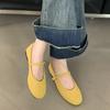Comemore Spring New Women Flats Round Toe Shallow Slip On Ladies Casual Ballet Shoes Soft Suede Leather Eelgant Dress Shoes
