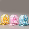 Small Pet Hamster Running Wheel with Stand Household Mice Sport Running Jogging Toy Silent Exercise Playing Wheel