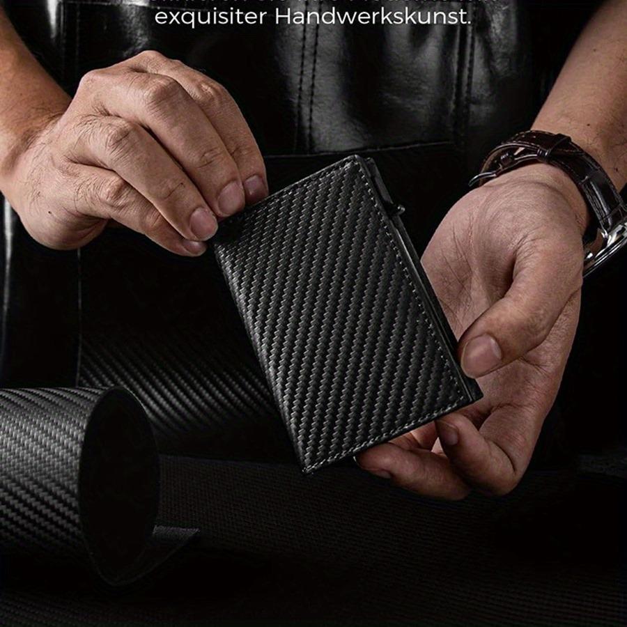 Slim Wallet with Coin Slot Credit Card Wallet Mens for Magnetic Closure RFID Protection Men Wallet