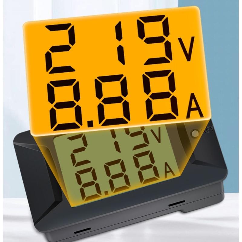 Многофункциональный аккумулятор MonitorsMeter для автомобильного аккумулятора 12 В/24 В/48 В, ЖК-цифровой дисплей, измеритель тока, напряжения, солнечной энергии