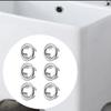 6 Pieces Bathroom Sink Overflow Cover, Hole Cover Portable Circle Basin Insert
