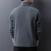 Winter Men's High Collar Solid Color Double-sided Fleece Half High Collar Sweater Imitation Fleece Pullover Warm Bottoming Shirt