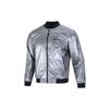 Project Rock Disrupt Bomber Jacket Casual Letter Logo Geometric Pattern Men Jacket Silver 1373579-981