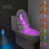 Toilet Night Lamp Colorful Lights USB Rechargeable Waterproof Motion Sensor Activated LED Light Bathroom Accessories