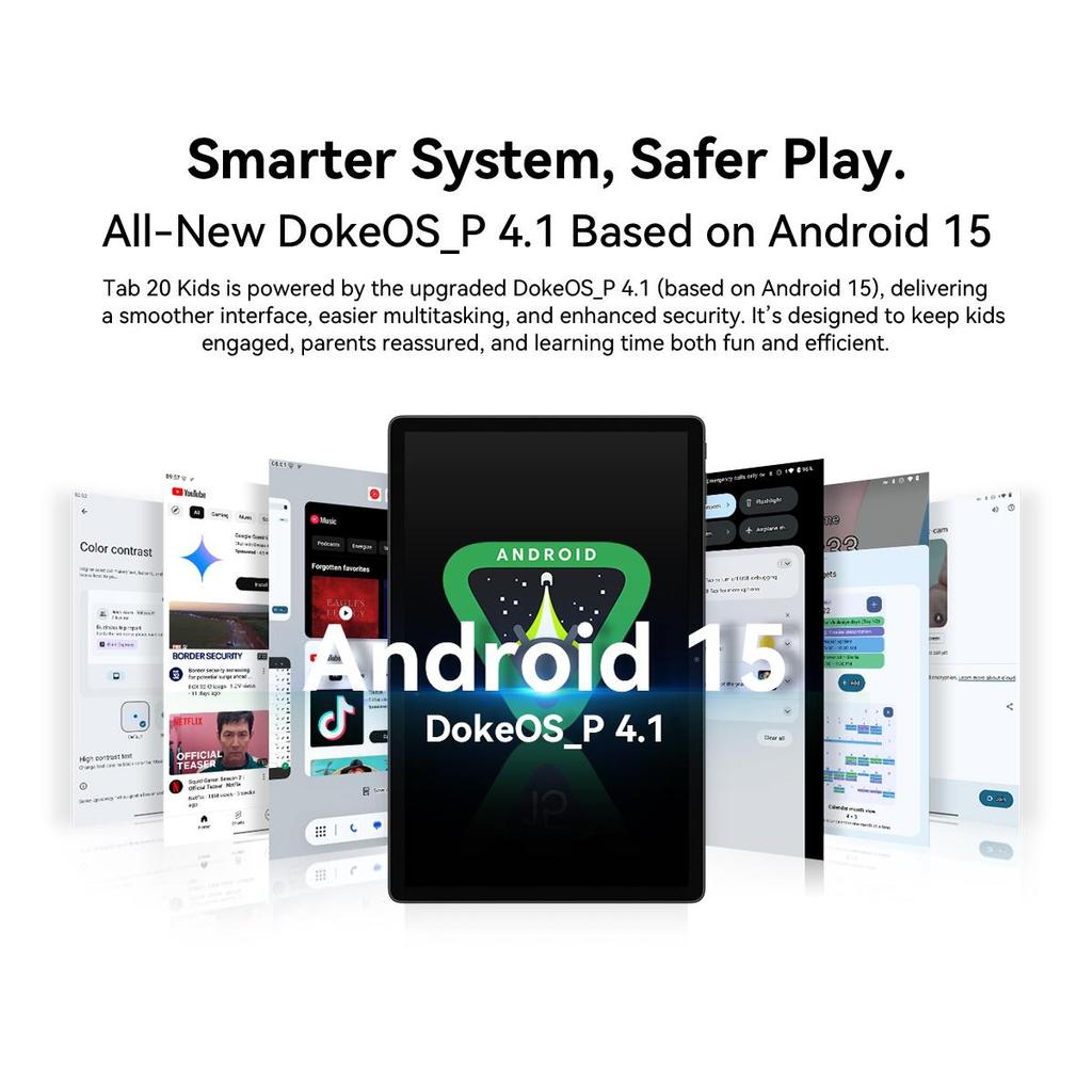 Blackview Tab 20 Kids Tablet Android 15 10.1inch 4GB RAM 64GB ROM 6600mAh Battery Tablets