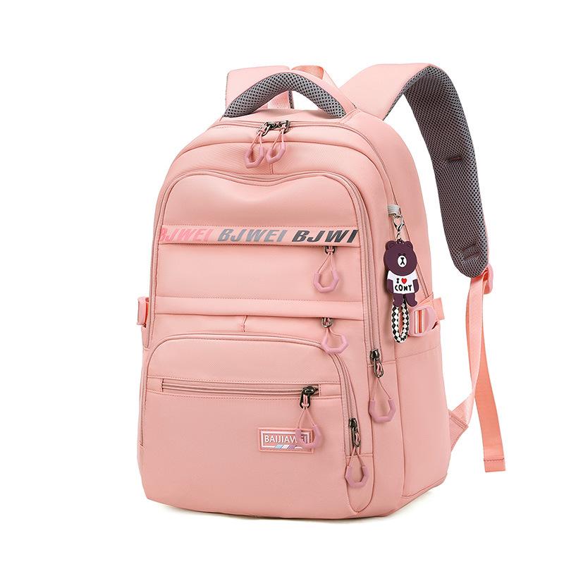 Girl School Backpack Youth Large Capacity Backpacks Nylon Schoolbag Daypack Multi Pockets Casual Rucksack Travel Bag