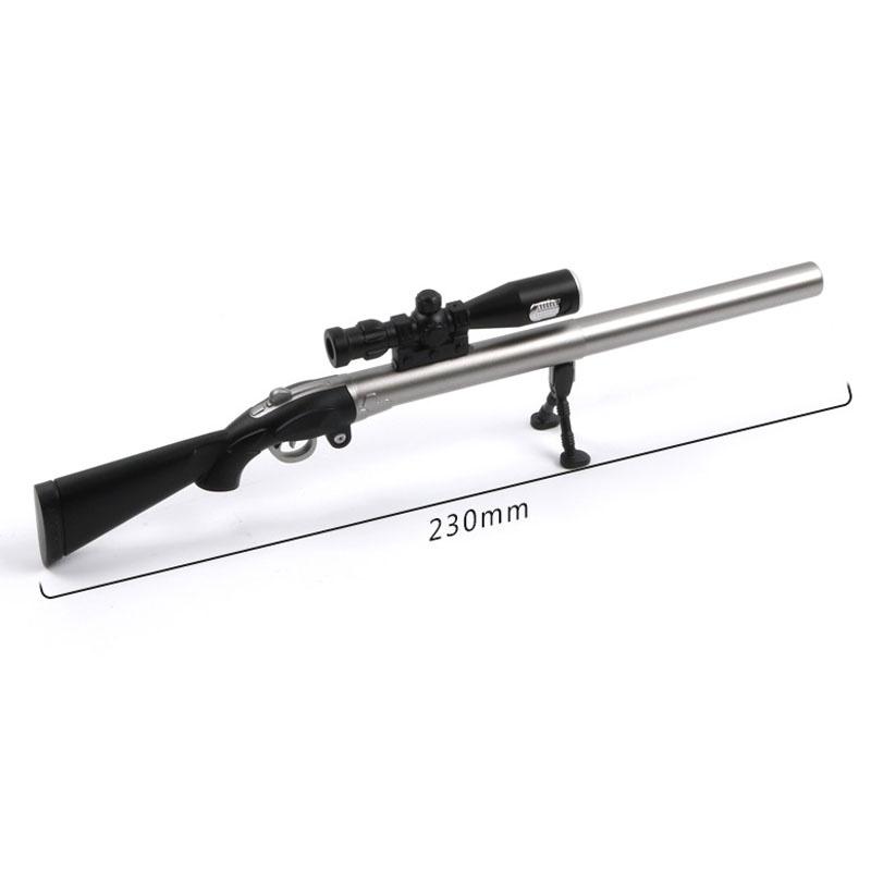 LED Light Creative Sniper Rifle Modeling Gel Pen Weapons Pen Black Refill 0.38mm Kids Gift Toys Stationery School Supplies