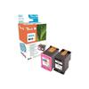 Peach Pack of 2 Black, Color (cyan, Magenta, Yellow) Remanufactured Ink Cartridge (alternative for : HP C2P05AE, HP C2P07AE,…