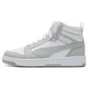 Rebound Mid Ash Grey White Unisex Sneakers 392326-05