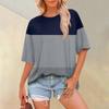 Women's Fashion Casual Floral Printed Loose Round Neck Short Sleeve T-Shirt Top