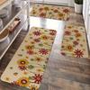 1Pcs Spring Sunflower Pattern Floor Mat Modern Kitchen Polyester Rug, Non-Slip Colorful Indoor Carpet, For Home Bathroom Bedroom Living Room Decor
