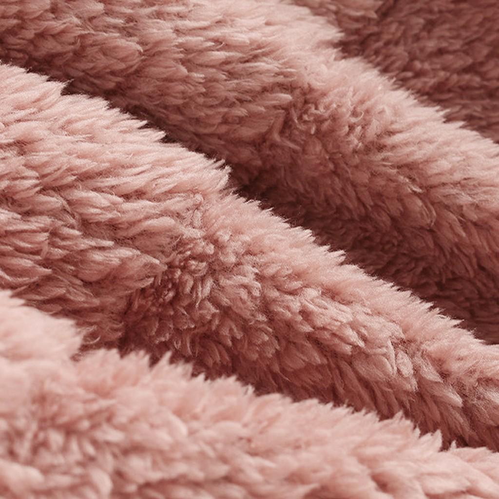 Womens Fleece Cat Embroidery Plus Size Warm Hoodie Top Button Sweater Blouse