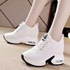 Spring and Autumn Fashion Air Cushion Running Women's Shoes Comfortable Breathable Thick Soled Height Increasing Walking Shoes