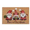 Merry Christmas Welcome Doormat Winter Non-Slip Rubber Backed Floor Mat for Home Indoor Outdoor Entrance Decoration