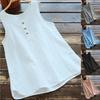 Summer Cotton Linen Tank Tops Women Vintage Tops Basic Casual Tank Tops O-neck Tees Sleeveless Tops For Women