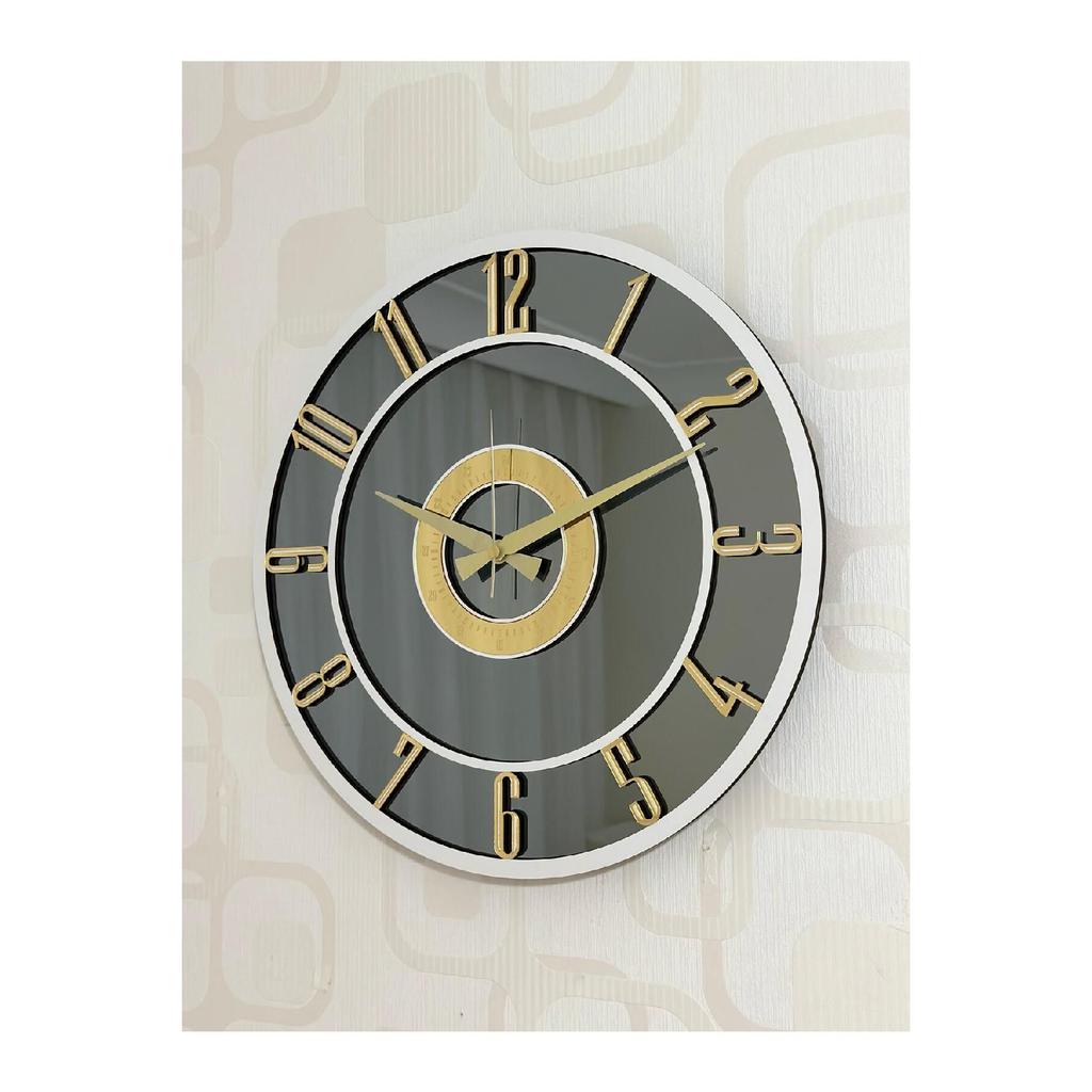 Mirrored Wall Clock (Real Mirror) 40cm Modern Design