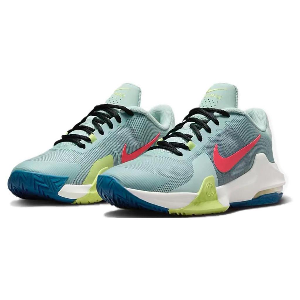 Nike Air Max Impact 4 Jade Ice Bright Crimson Men Sneakers Blue Industrial-Blue Light-Lemon-Twist DM1124-301