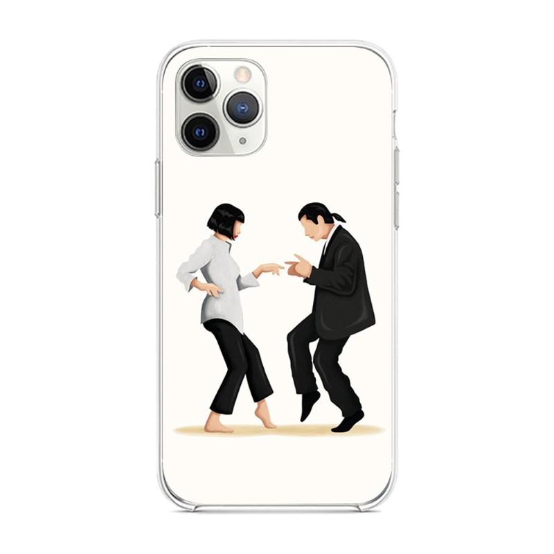 Cool Movie Pulp Fiction Phone Case For IPhone 14 13 12 11 XS X 8 7 6 Plus Mini Pro Max SE 2022 Soft Transparent Phone Cover
