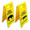 Cat & Dog Vomit Sign Funny Warning Sign for Safety Yard Warning Sign Cat Vomit Sign Outdoor Garden Lawn Warning Sign Decoration