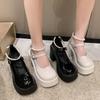 Fashion Fashionable White Chunky Platform High Heels Women's 2024 New Autumn/Winter Mary Jane Comfortable Sneakers