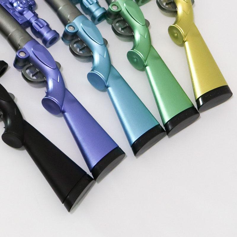 LED Light Creative Sniper Rifle Modeling Gel Pen Weapons Pen Black Refill 0.38mm Kids Gift Toys Stationery School Supplies