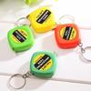 1Meter Length Automatic Telescopic Ruler Portable Mini Metal Tape Measure With Keychain Square Multicolor Children Height Ruler