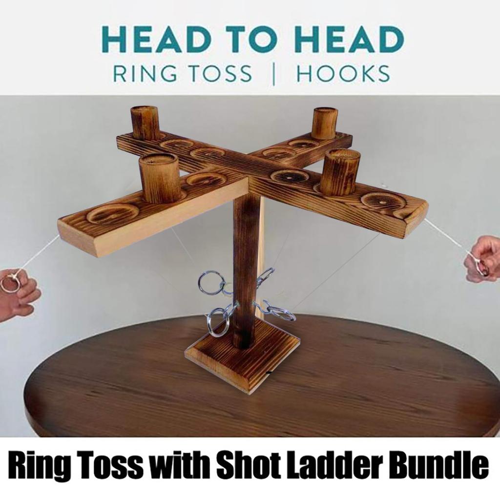 Handmade Wooden Hooks Fast-paced Interactive Game For Bars Adults Toys