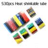 127/140/328/530Pcs Assorted Polyolefin Heat Shrink Tubing Cable Sleeves Wrap Wire Set Thermoresistant Insulation Shrinking Tube