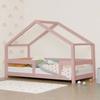 Lit cabane enfant LUCKY 120 x 190 rose pastel
