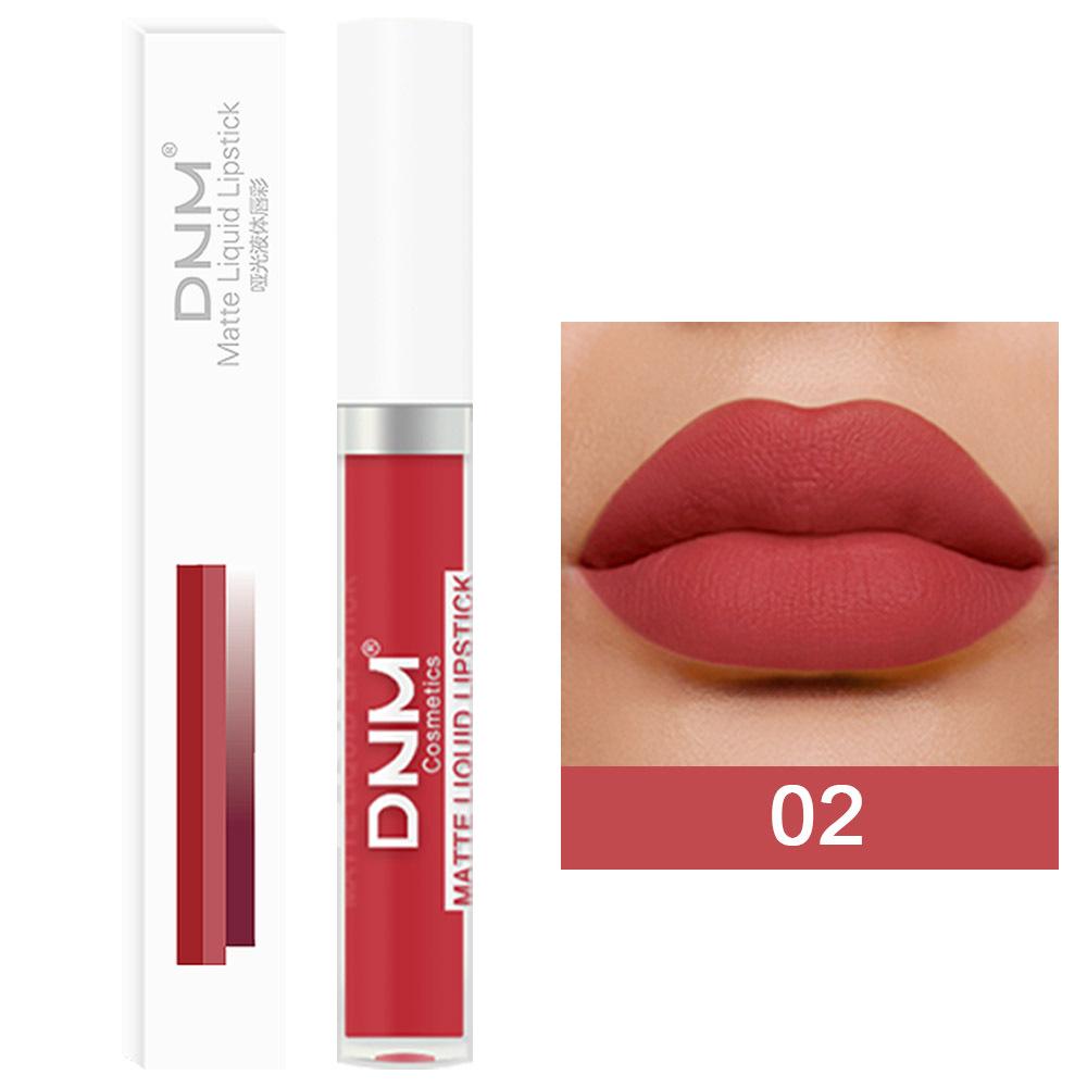 DNM 19 Colour Matte Lip Gloss Waterproof Long Lasting Non-Fading Lip Glaze Multicolour Non-Stick Lipstick