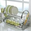 Space-saving Dish Drying Rack 2 Tier Cup Drainer Multifunctional S-Shaped Dish Drainer Chopsticks