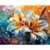 5d DIY Diamond Painting Cross Stitch Colorful Lily Flowers Diamond Embroidery Mosaic Full Round Drill Home Decor Crafts