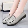 Leather Women Casual Shoes Lightweight Sneakers Slip -On Lady Flats Shoes Loafers Oxford Shoes For Women Moccasins