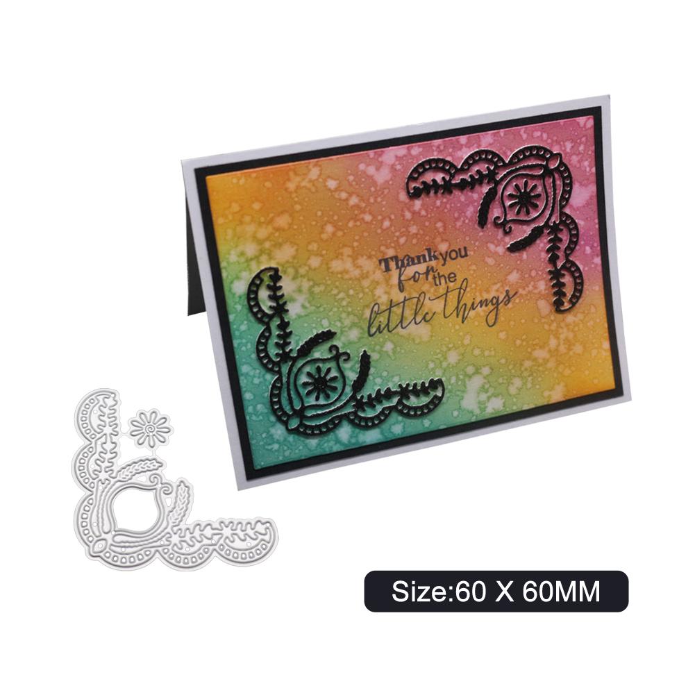 L-type Vine Flower Bud Metal Silvery Stencil Embossing Cutting Dies For Diy Scrapbooking Paper Album Cards Making