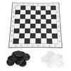 Portable Plastic International Checkers Folding Board Chess Game for Party Family Activities