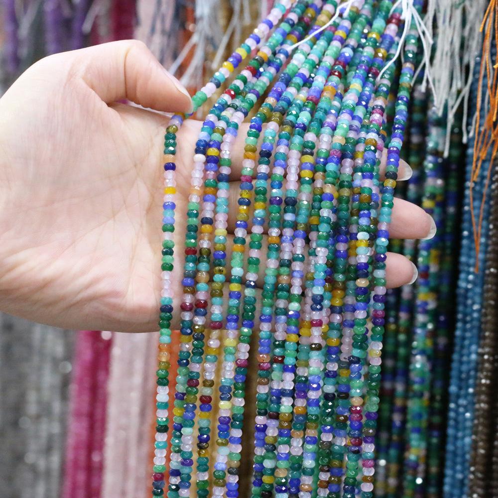 Natural Stone Bead Spinel Faceted Beads 2 X 4 Mm for Jewelry Making DIY Necklace Anklet Bracelet Accessory