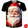 New Fashion 3D Printing Happy Christmas Boy Girls Tshirt Short Sleeve T Shirts Funny Xmas Graphic T-Shirts Y2k Mens Clothing Tees