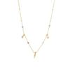 Collier - LUXENTER - Kaiquia - Argent 925 - Cristal Multicolore - Or Jaune 18k
